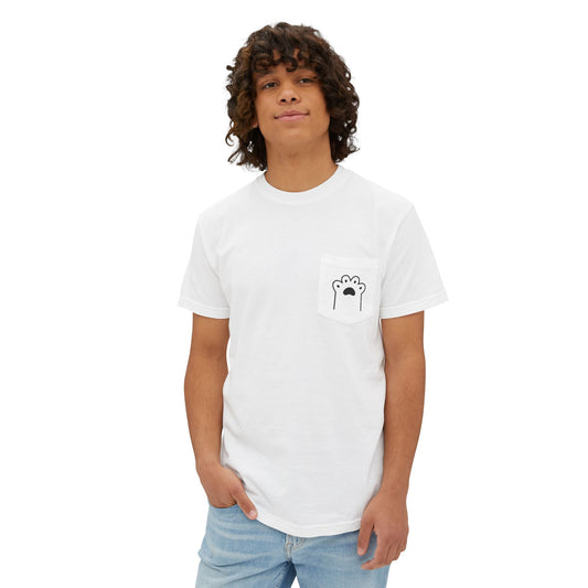 Cat Paw Print Pocket Tee